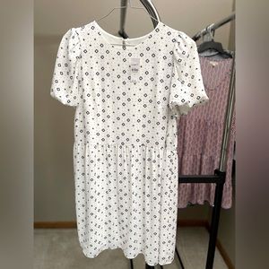 NWT Loft puff sleeve short dress Size 8 and stretchy